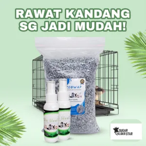 ADEWAP GLIDER Paket Hemat Perawatan Kebersihan Kandang Hewan Peliharaan Sugar Glider