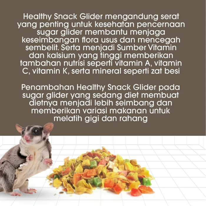 SUGAR GLIDER STAR Healthy Snack Glider Makanan  Sugar Glider Campuran Sayur Dan Buah