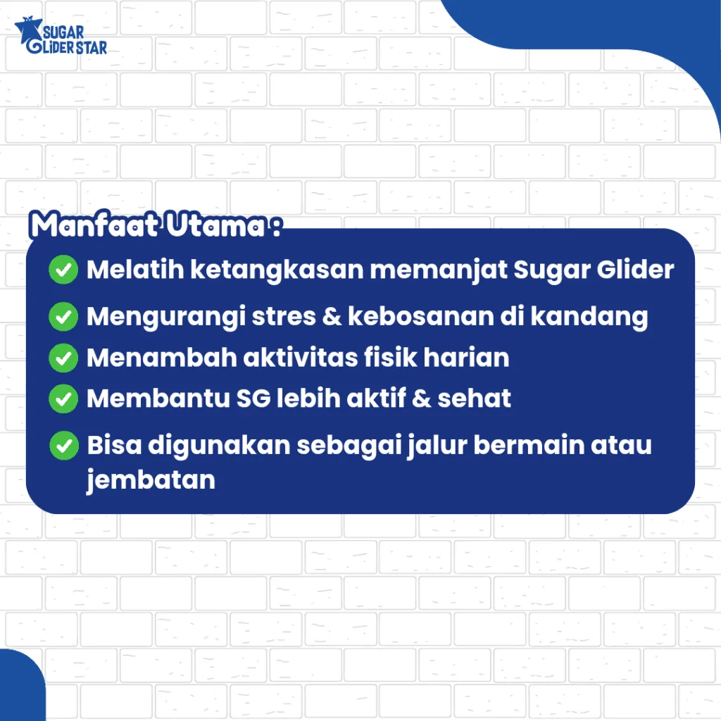 ADEWAP GLIDER Tangga Flanel Mainan Panjat Sugar Glider