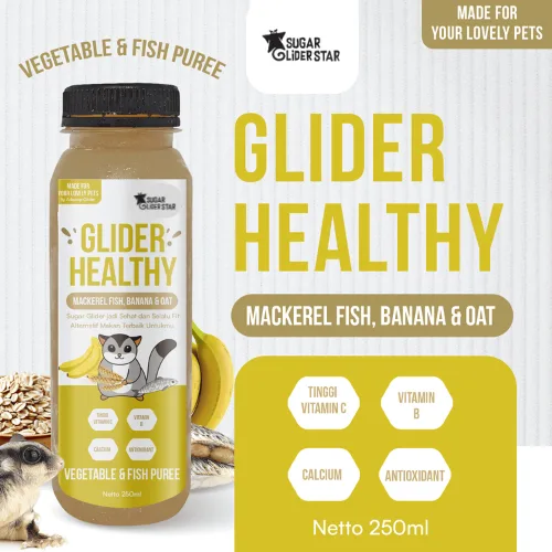 ADEWAP GLIDER Healthy Fruity & Fish Puree Mackerel Fish Banana Oats - 250ML