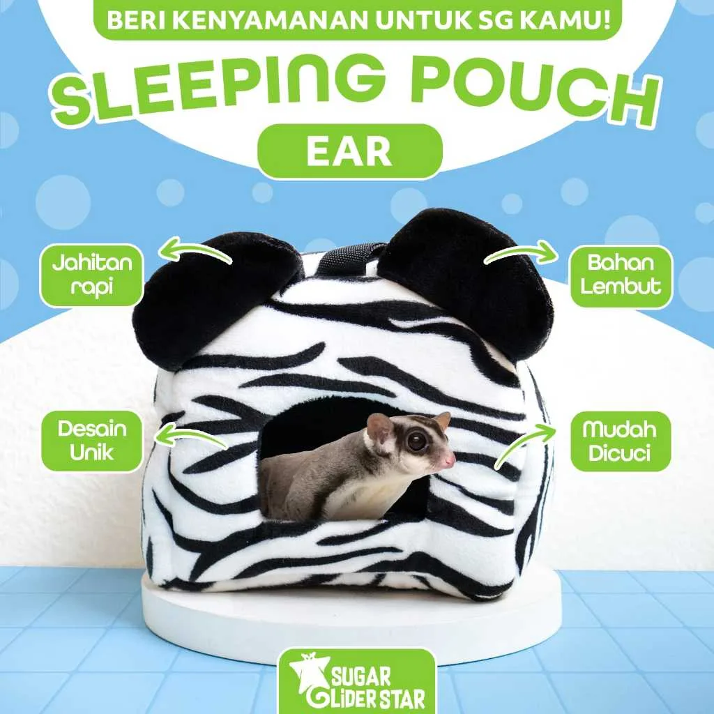 Sleeping Pouch Ear Tempat Tidur Sugar Glider Hamster Cincila