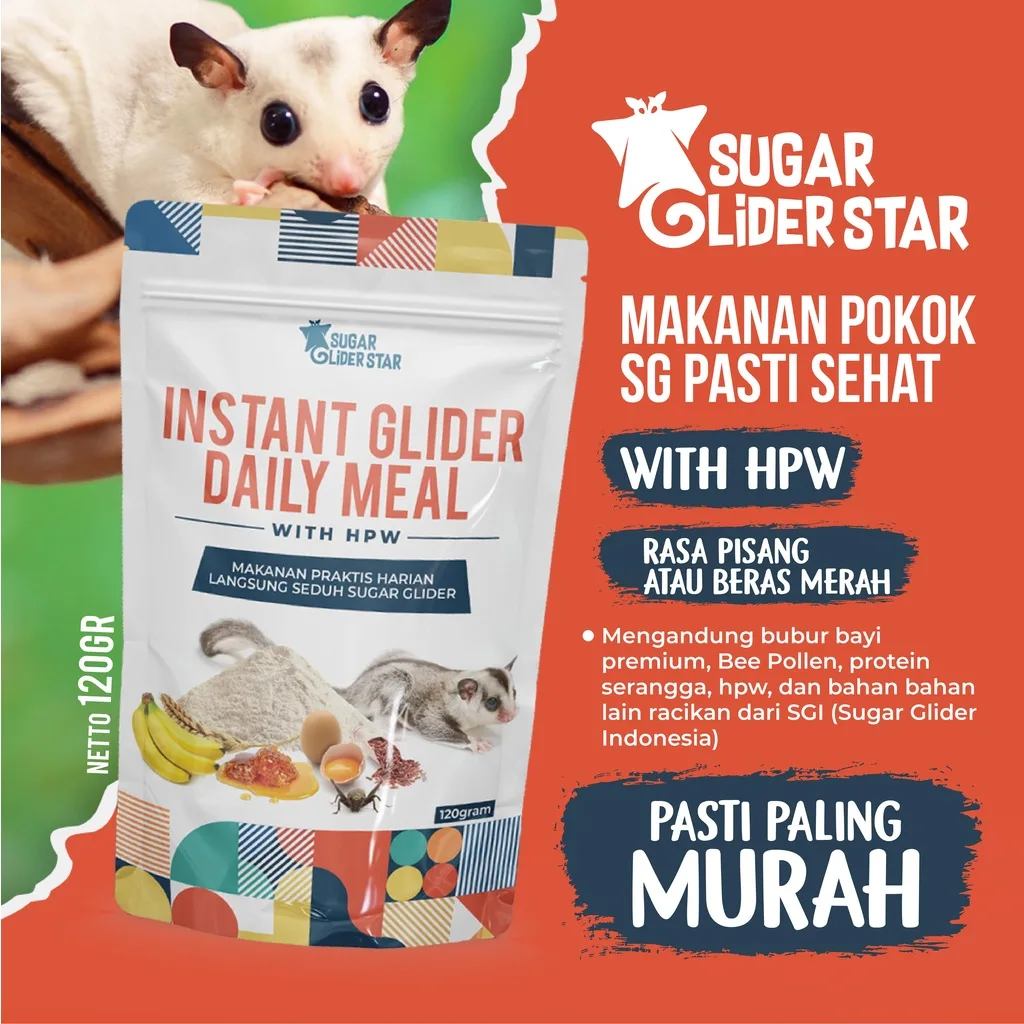 SUGAR GLIDER STAR Instant Daily Meal Nutrition Max Makanan Vitamin Sugar Glider