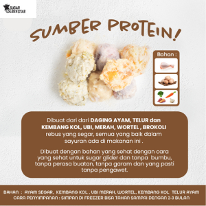 FROZEN FOOD MIX VEGGIE MEATBALL GLIDER CHICKEN FOR SUGAR GLIDER