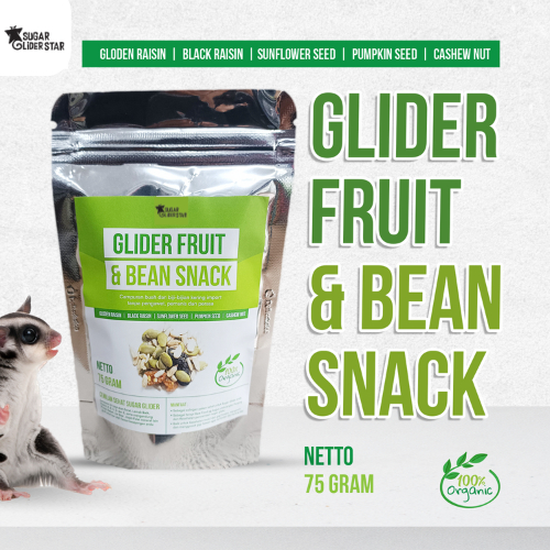 Glider Fruit n Bean Snack Buah Dan Kacang yang Lezat! Camilan Yang Sempurna Untuk Hewan Peliharaan!