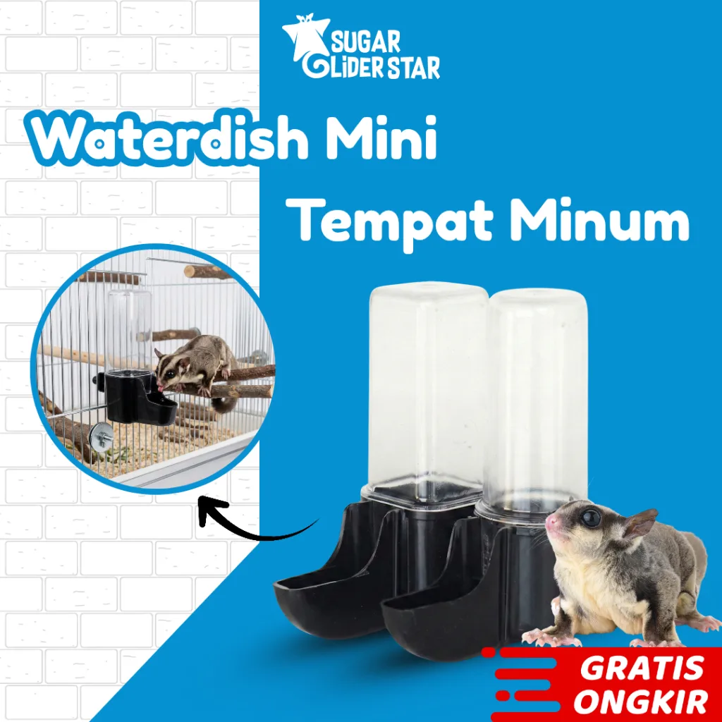 SUGAR GLIDER STAR Dispenser Tempat Minum Hewan Sugar Glider