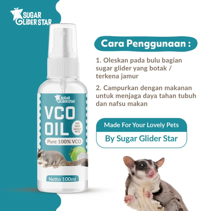 SUGAR GLIDER STAR Minyak VCO Hewan Spray 100ml
