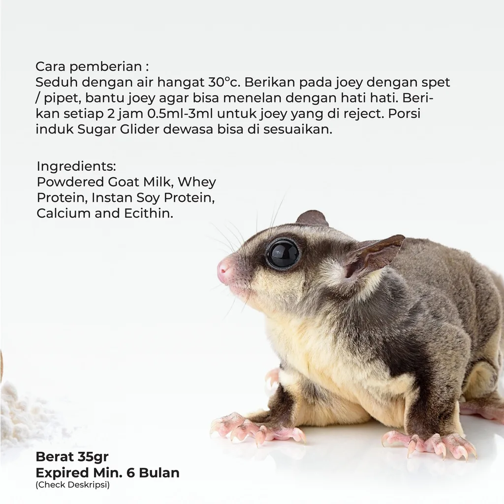 SUGAR GLIDER STAR Premium Glider Milk Susu Sugar Glider Multivitamin