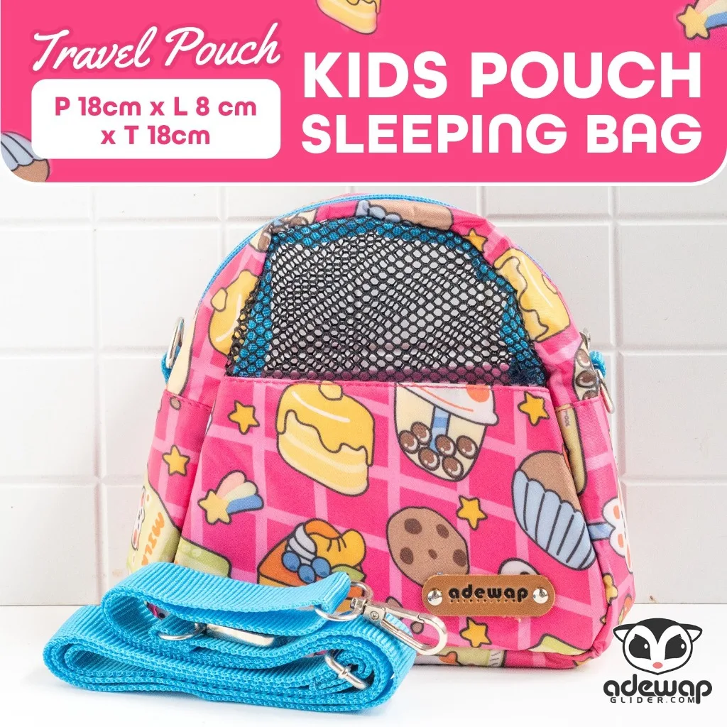 SUGAR GLIDER STAR Rainbow Travel Pouch Tas Hewan Sugar Glider
