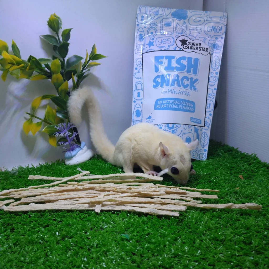 SUGAR GLIDER STAR Fish Snack Cemilan Favorit Sugar Glider