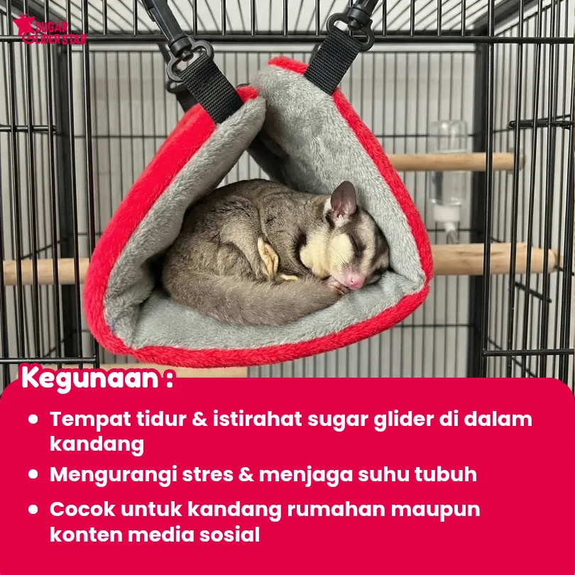 Hammock Sleeping Pouch Triangle Tempat Tidur Gantung Sugar Glider