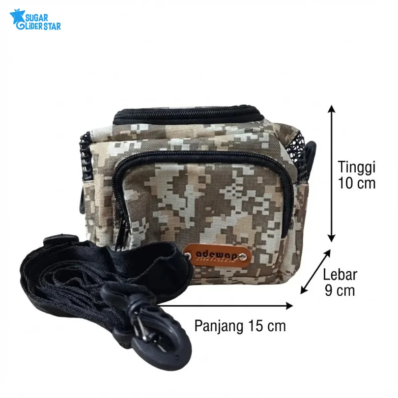 SUGAR GLIDER STAR Travel Pouch YOUMI Tas Selepang Sugar Glider