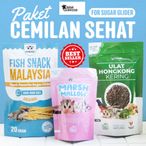 SUGAR GLIDER STAR Paket Hemat Cemilan & Nutrisi Sugar Glider