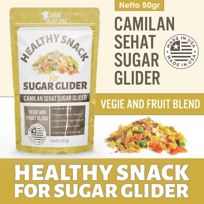 SUGAR GLIDER STAR Healthy Snack Glider Makanan  Sugar Glider Campuran Sayur Dan Buah
