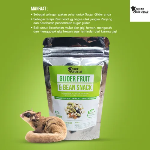 ADEWAP GLIDER Glider Fruit n Bean - Snack Buah Dan Kacang Sugar Glider