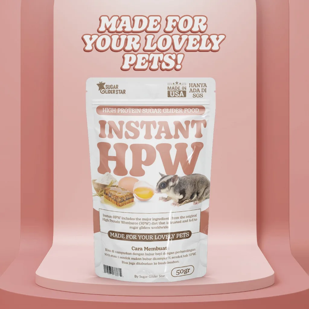 HPW INSTAN VITAMIN PROTEIN SUGAR GLIDER | HPW NUTRISI SUGAR GLIDER | VITAMIN SG HAMSTER