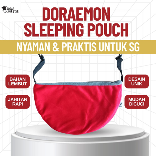 Sleeping Pouch Doraemon BIG Kantong Tidur Sugar Glider Lucu Simple Size Besar