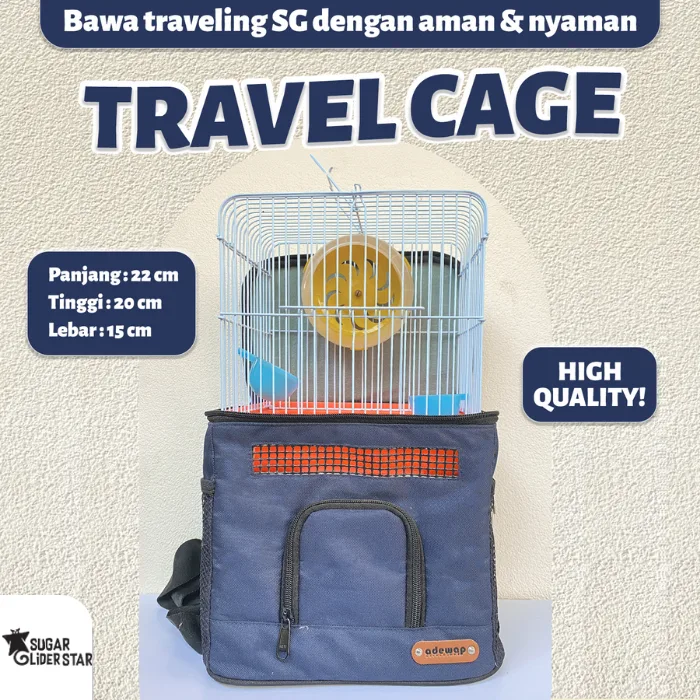 ADEWAP GLIDER Mini Hamster Cage - Kandang Sugar Glider Hamster Ukuran Kecil