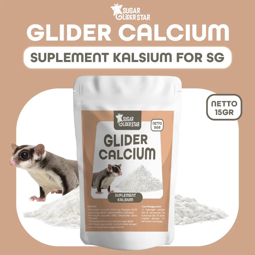 SUGAR GLIDER STAR Glider Kalsium Suplemen Kesehatan Sugar Glider 15gr