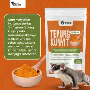 SUGAR GLIDER STAR Tepung Kunyit Vitamin Sugar Glider 50gr