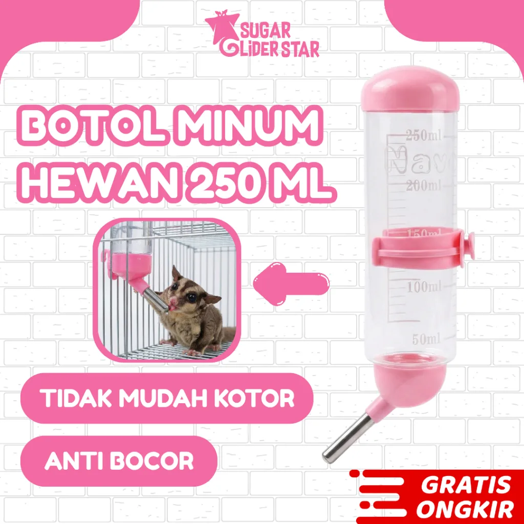 SUGAR GLIDER STAR Botol Minum Navo Anti Bocor 250ml Sugar Glider