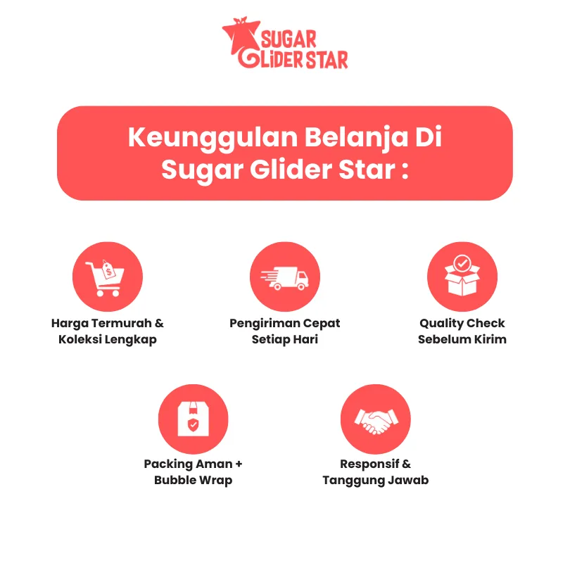 SUGAR GLIDER STAR Jangkrik Kering Makanan Cemilan Sugar Glider 40gr