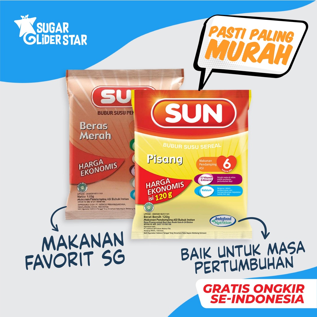 BUBUR SUN SUSU CEREAL / MAKANAN HARIAN SUGAR GLIDER / BERNUTRSI / MAKANAN HEWAN SUGAR GLIDER