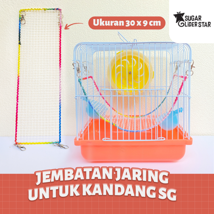 SUGAR GLIDER STAR  Hammock Jaring Mainan Jembatan Sugar Glider