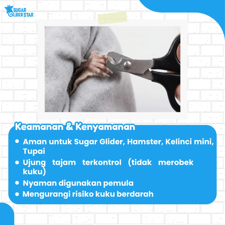 ADEWAP GLIDER Gunting Kuku Hewan Nail Clippers Trimmer Sugar Glider