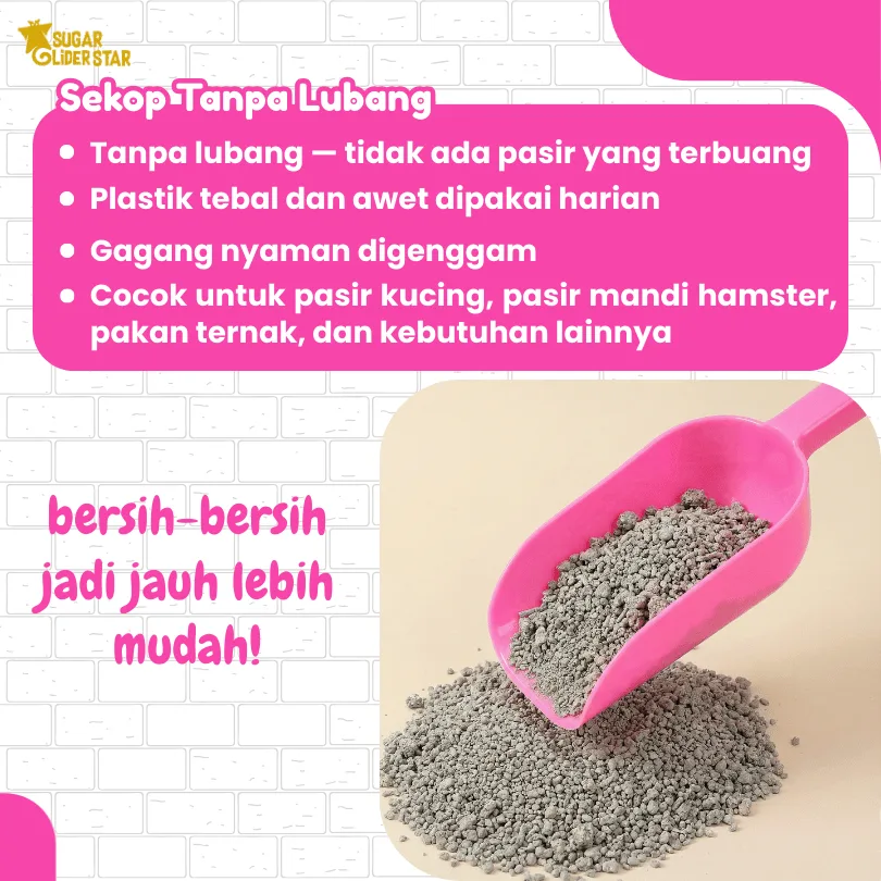 SUGAR GLIDER STAR Sekop Pasir Kotoran Kucing