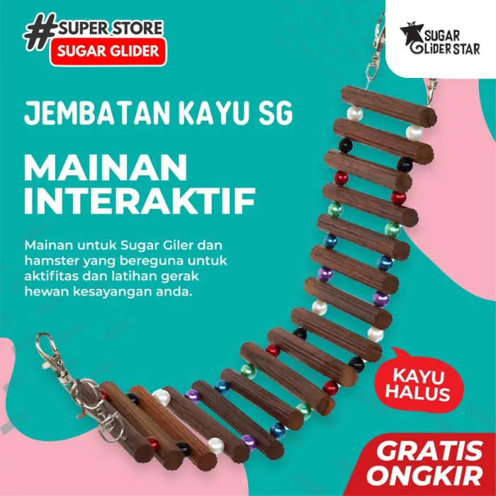 ADEWAP GLIDER Tangga Flanel Mainan Panjat Sugar Glider