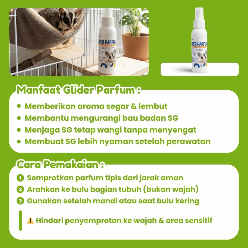 SUGAR GLIDER STAR Glider Parfum Pewangi Hewan Sugar Glider 30ml