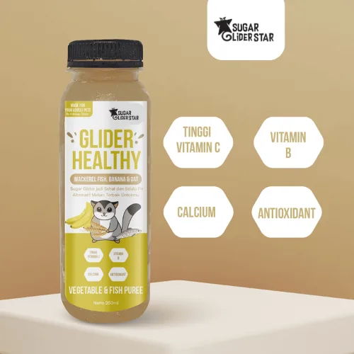 ADEWAP GLIDER Healthy Fruity & Fish Puree Mackerel Fish Banana Oats - 250ML