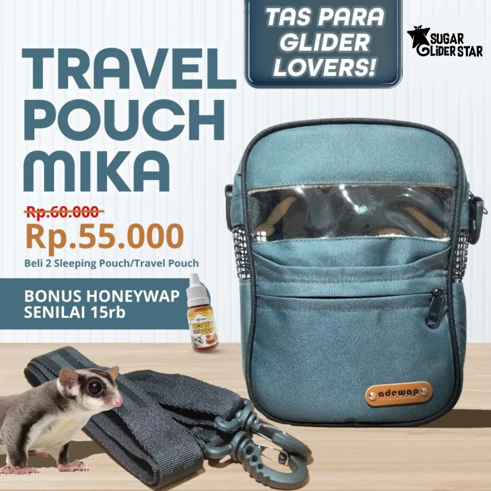 SUGAR GLIDER STAR Travel Pouch Mika Tas Sugar Glider