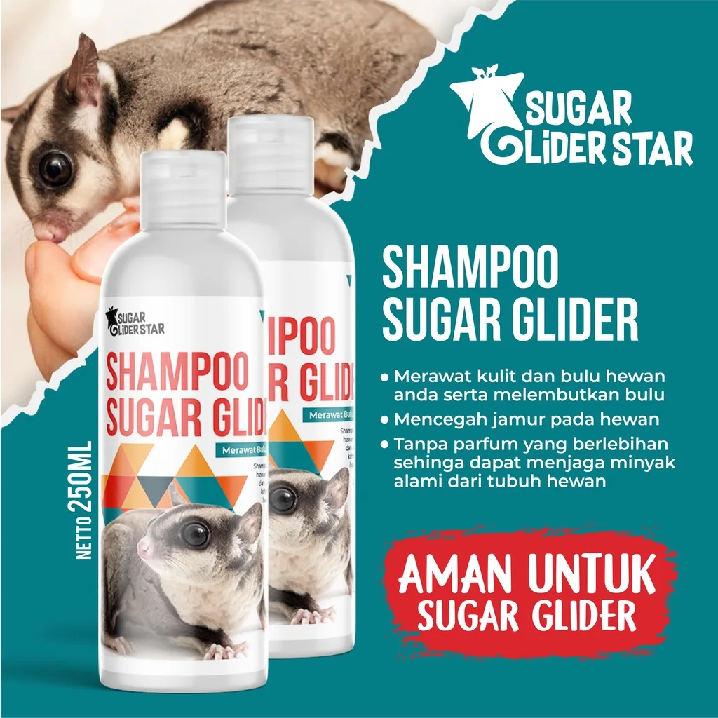 SUGAR GLIDER STAR Shampoo Anti Kutu Sugar Glider 250ML