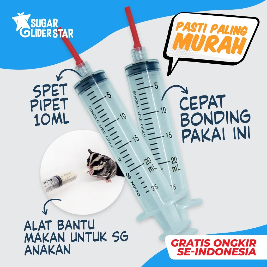 ADEWAP GLIDER Spet Alat Bantu Makan Bayi Sugar Glider
