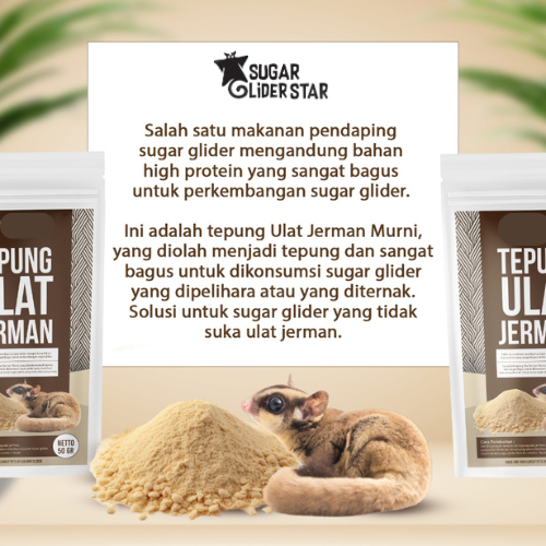 SUGAR GLIDER STAR Tepung Ulat Jerman Suplemen Sugar Glider 50gr