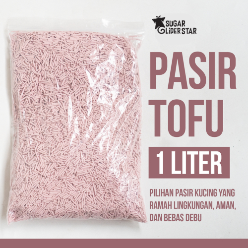 SUGAR GLIDER STAR Pasir Tofu 1 Liter Alas Kandang Hewan