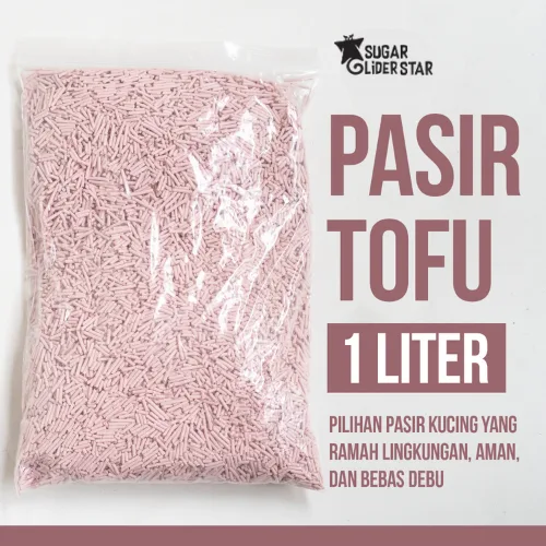 ADEWAP GLIDER Pasir Tofu 1 Liter Alas Kandang Hewan Sugar Glider
