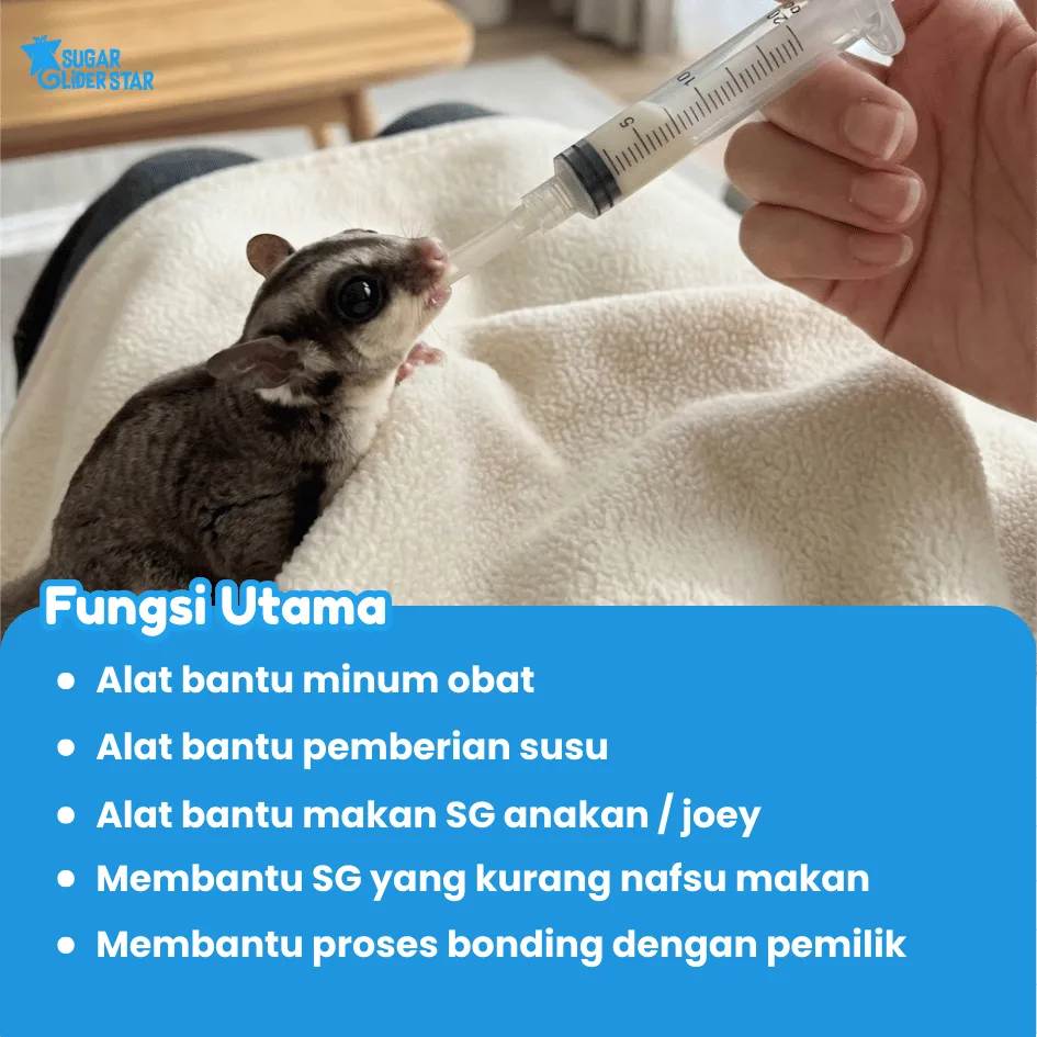ADEWAP GLIDER Spet Alat Bantu Makan Bayi Sugar Glider