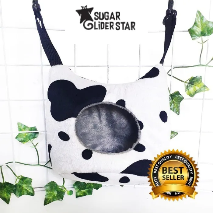 Sleeping Pouch Gantung Bentuk Cat Face Tempat Tidur Hewan Sugar Glider