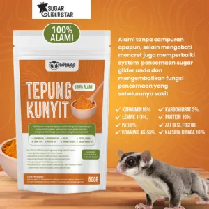 SUGAR GLIDER STAR Tepung Kunyit Vitamin Sugar Glider 50gr