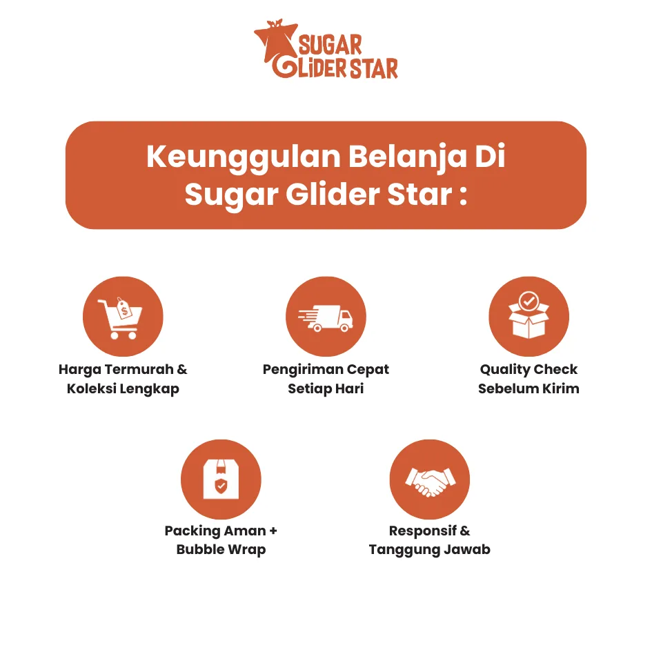 ADEWAP GLIDER Paket Pellet Sugar Glider
