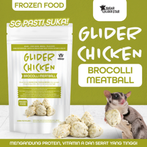 FROZEN FOOD BROCOLLI MEATBALL GLIDER CHICKEN FOR SUGAR GLIDER
