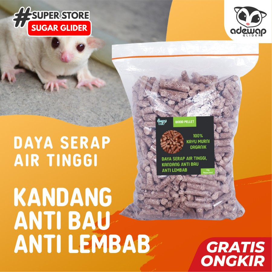 SUGAR GLIDER STAR Pasir Kucing Wangi Gumpal Alas Kandang 1kg