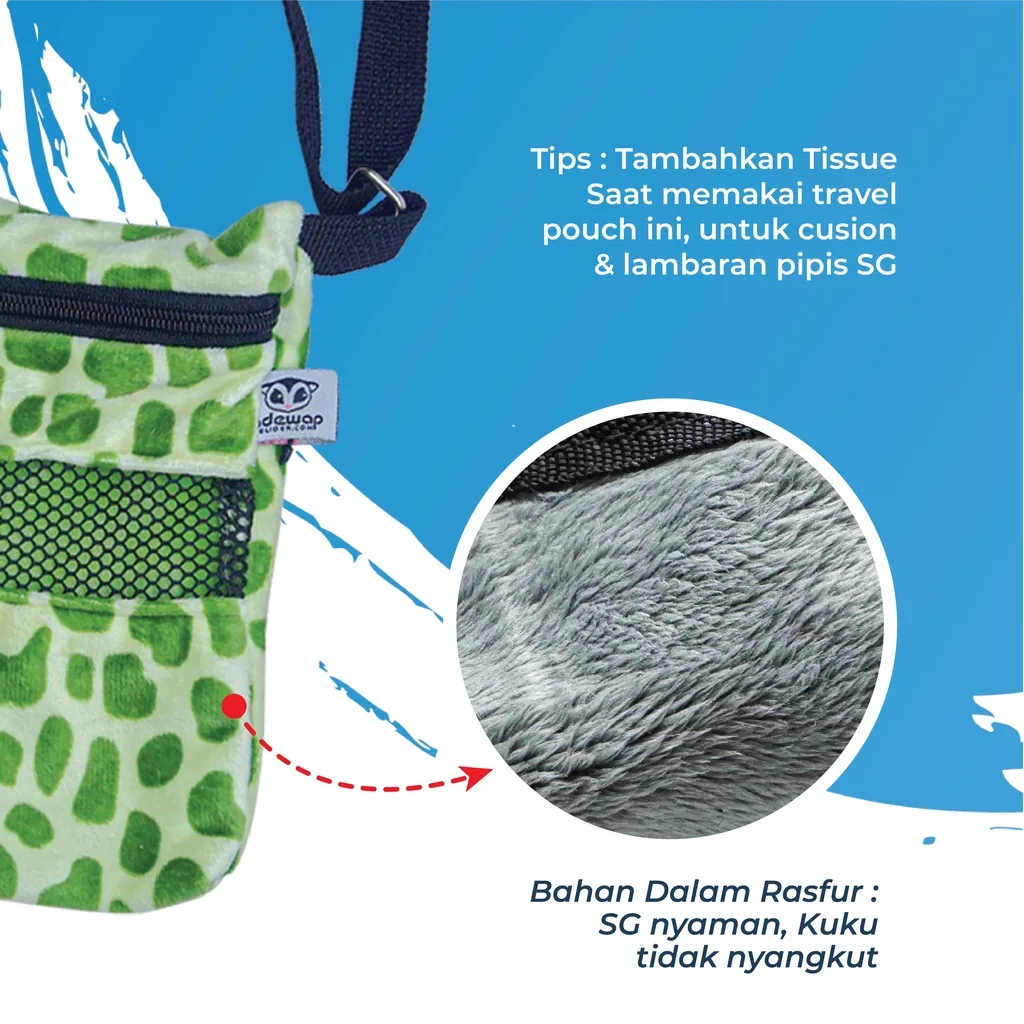 Tas Tavel Pouch Persegi Bonding Pouch Sugar Glider