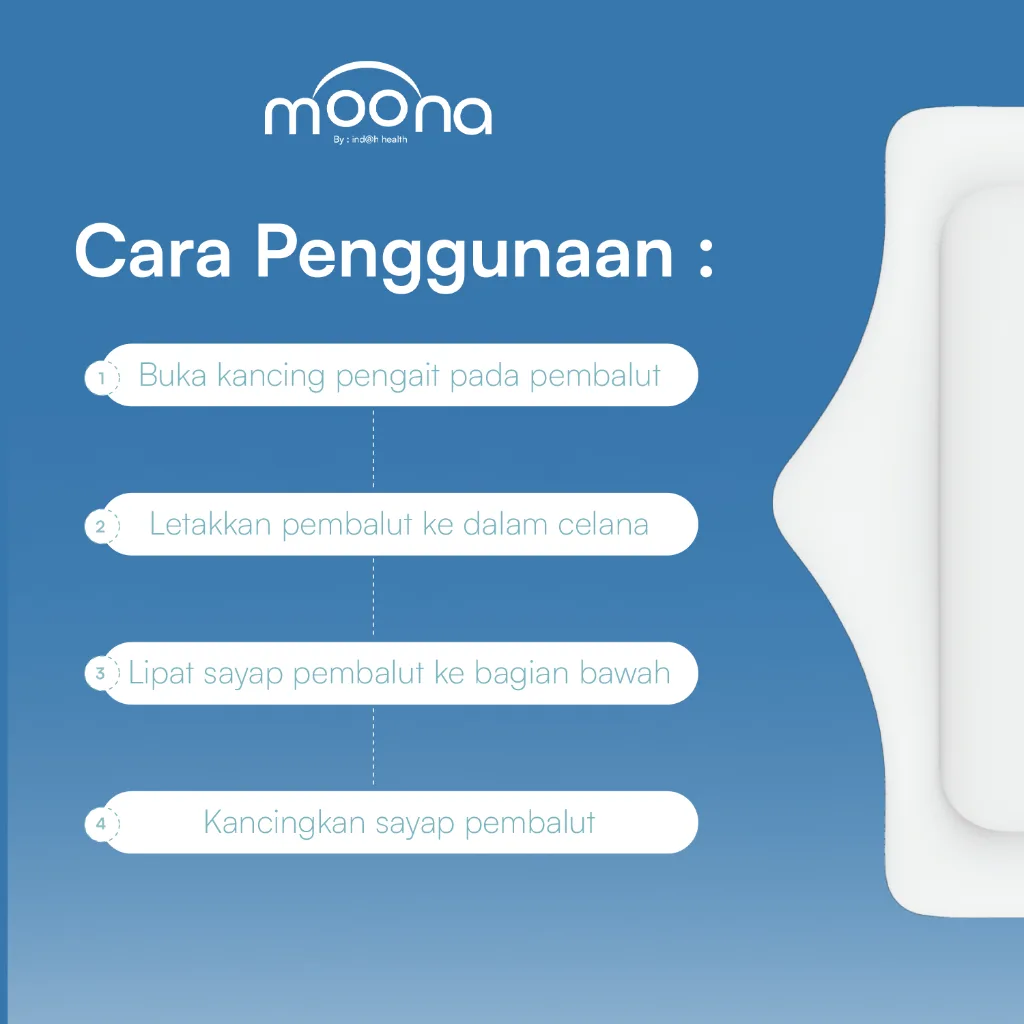Moona Pembalut Kain Wanita Cuci Ulang Washable Menspad