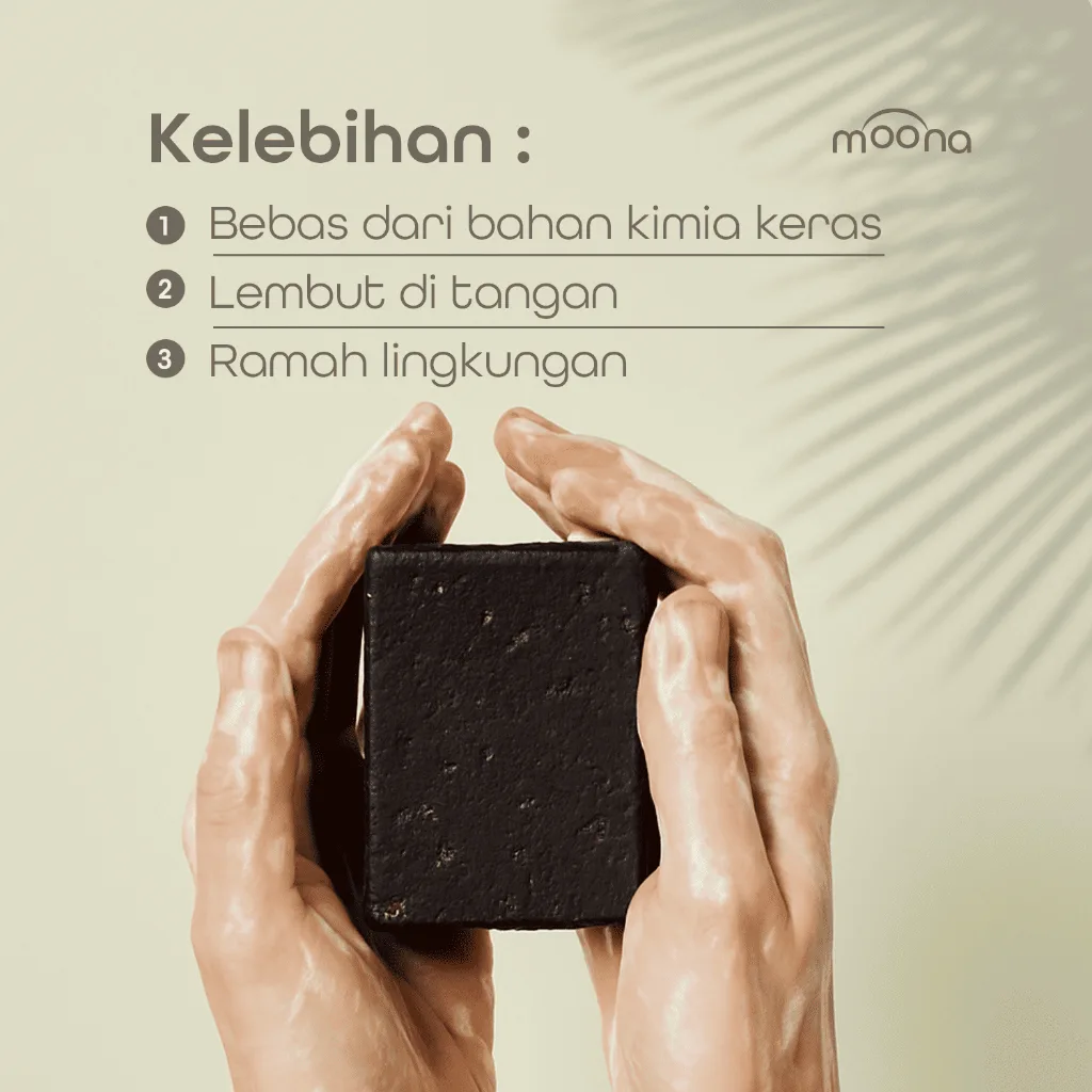 Moona Sabun Kopi Alami Sabun Cuci Mandi Pembersih Serbaguna