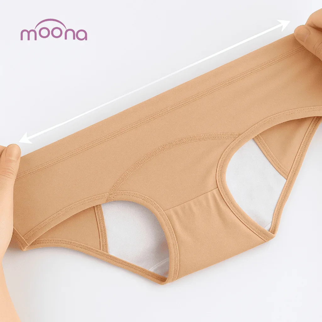 Moona Period Underware Celana Dalam Menstruasi Cuci Ulang - Cream