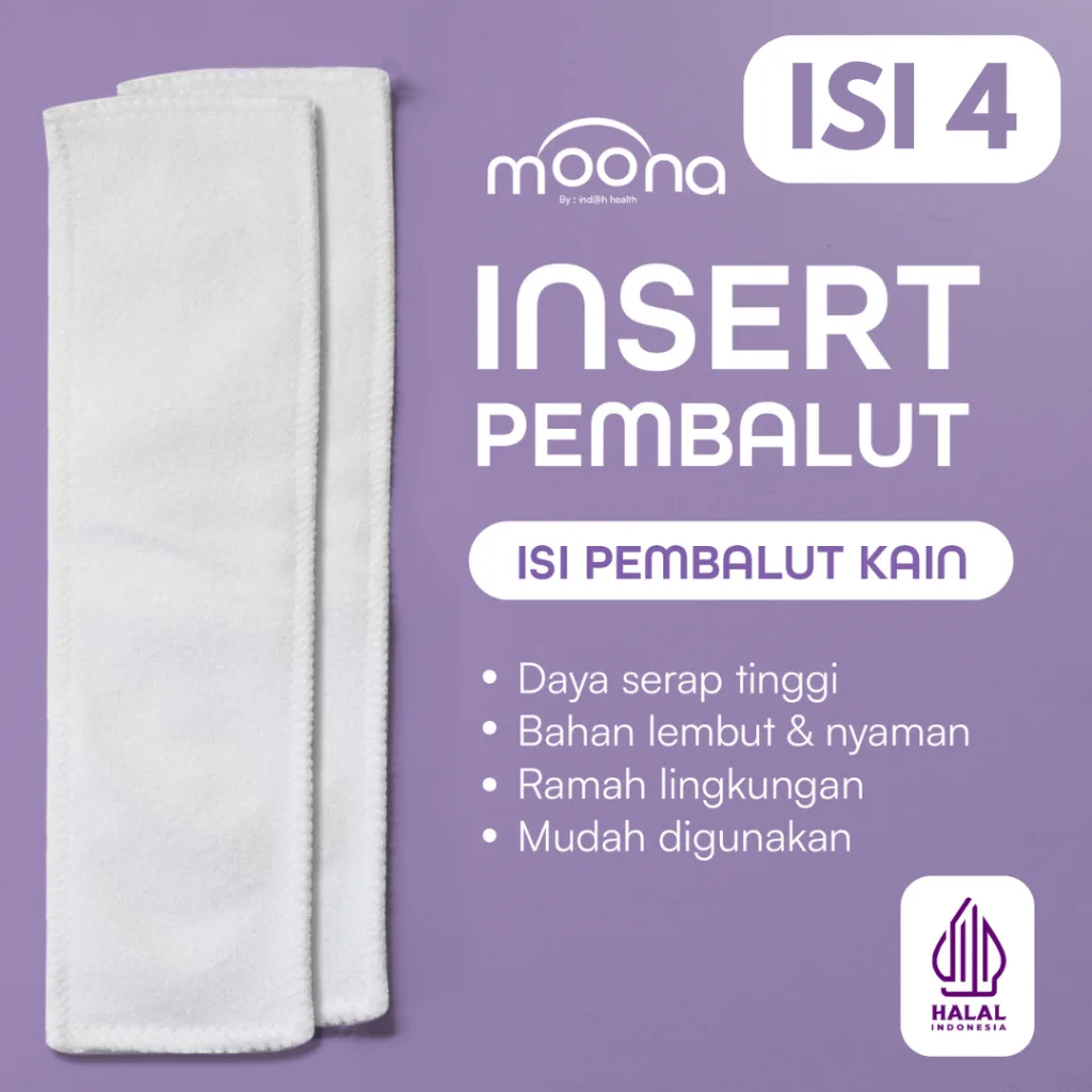 Moona Insert Pembalut Kain Tambahan Daya Tampung Pembalut Kain Insert