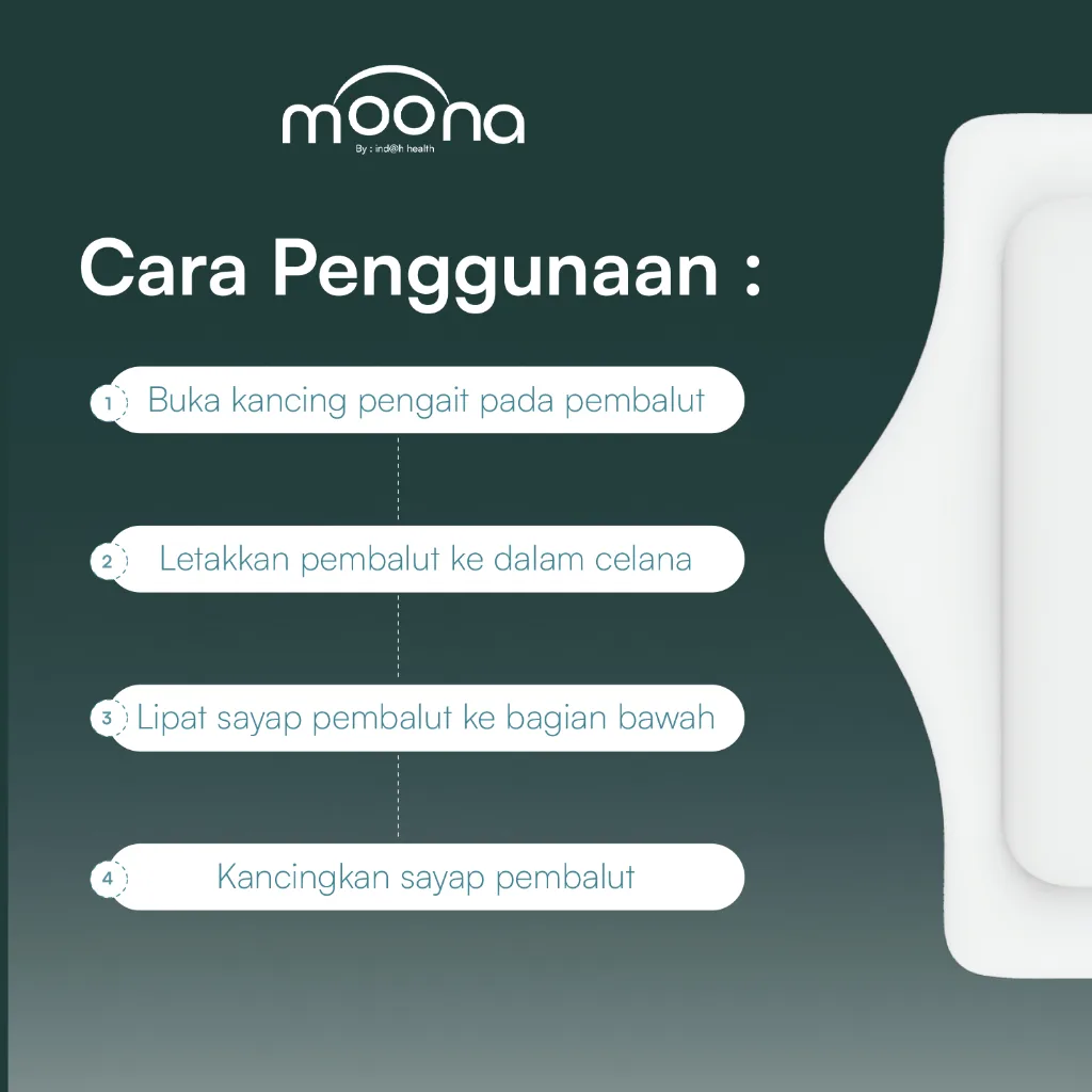 Moona Pembalut Kain Menspad Cuci Ulang Wanita Menstrual Pad - Night